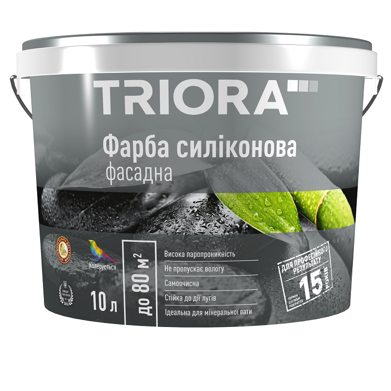 Фарба TRIORA силіконова 10л (14,44кг)